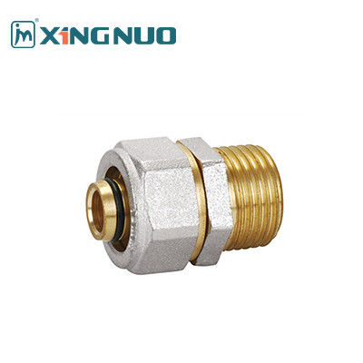 압력 크롬 판 구리 여성 PEX 압축 부착 16-32MM PEX 부착 구리 남성 소켓 PEX 부착