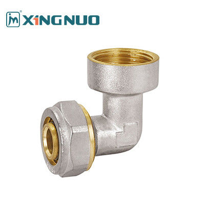 NSF 61 인증을 받은 청동 여성 팔꿈치 부착장 PEX 부착장 16-32MM 여성 스레드 팔꿈치 PEX 압축 부착장