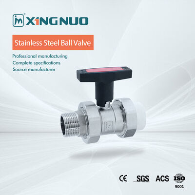 스테인리스 스틸 스레드 볼 밸브 PTFE 밀폐 -20 ~ 200 °C 및 1000 PSI 압력 등급